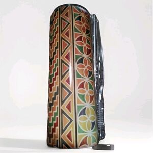 Earthy Geometric Design 20 Oz Skinny Tumbler W/Straw & Brush Sublimated